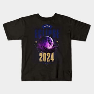 Eclipse 2024 Kids T-Shirt